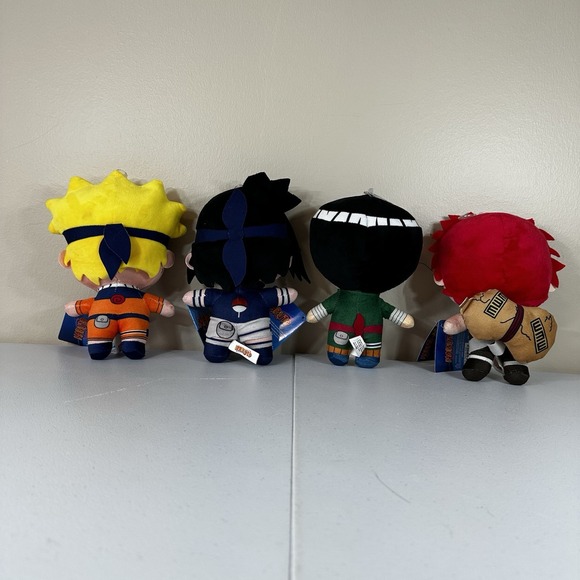 NWT (Set of 4) Naruto Shippuden Stuffed 7-8" Plush Doll Anime Licensed - Picture 2 of 9